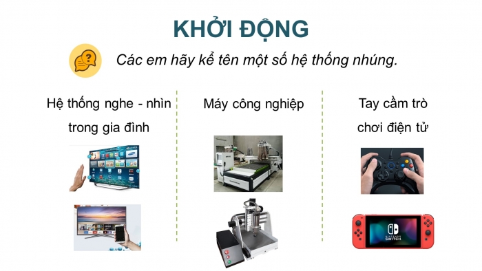 Giáo án điện tử chuyên đề Công nghệ 12 Điện - Điện tử Kết nối Bài 5: Hình thành ý tưởng, lập kế hoạch cho dự án nghiên cứu thiết bị phát hiện người bấm chuông trước