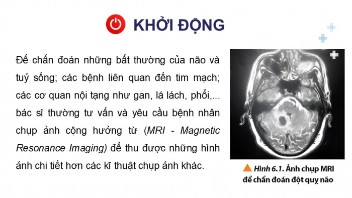 Giáo án điện tử chuyên đề Vật lí 12 chân trời Bài 6: Chụp ảnh cộng hưởng từ (MRI)