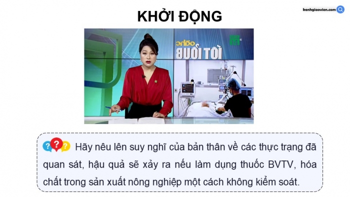 Giáo án điện tử chuyên đề Sinh học 12 chân trời Bài 5: Khái quát về kiểm soát sinh học