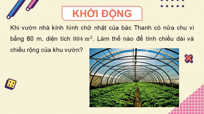 Giáo án điện tử Toán 9 chân trời Bài 3: Định lí Viète