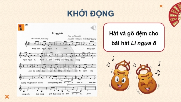 Giáo án điện tử Âm nhạc 9 chân trời Bài 16: Thường thức âm nhạc Một số di sản văn hoá phi vật thể, Nghe nhạc Mó cá (Hát xoan Phú Thọ)