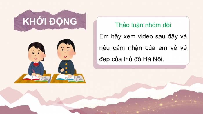 Giáo án điện tử Ngữ văn 9 cánh diều Bài 8: Cùng nhà văn Tô Hoài ngắm phố phường Hà Nội (Trần Đăng Khoa)