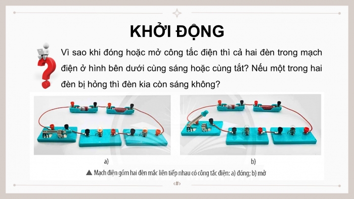 Giáo án điện tử KHTN 9 chân trời - Phân môn Vật lí Bài 9: Đoạn mạch nối tiếp