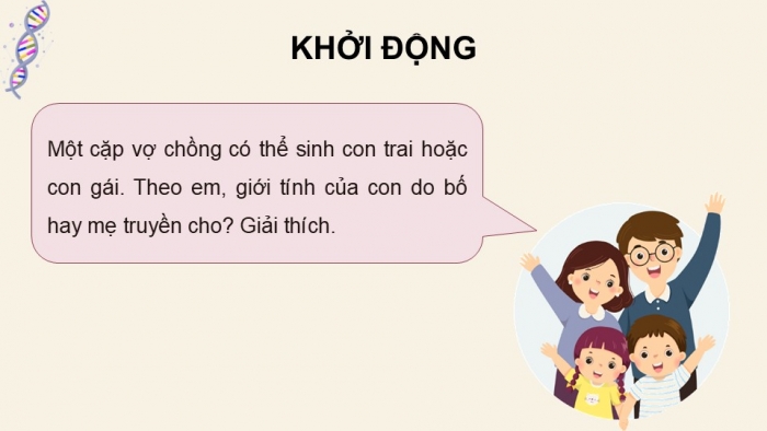 Giáo án điện tử KHTN 9 kết nối - Phân môn Sinh học Bài 44: Nhiễm sắc thể giới tính và cơ chế các định giới tính