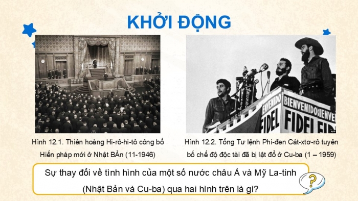 Giáo án điện tử Lịch sử 9 kết nối Bài 12: Khu vực Mỹ La-tinh và châu Á từ năm 1945 đến năm 1991