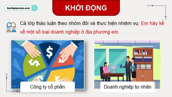 Giáo án điện tử chuyên đề Kinh tế pháp luật 12 cánh diều CĐ 2: Một số vấn đề về Luật Doanh nghiệp