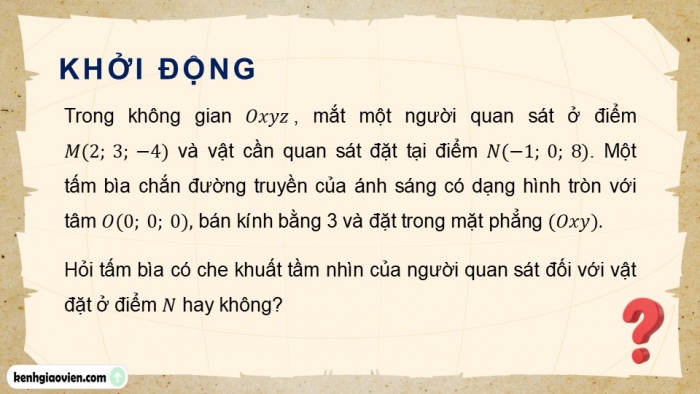 Giáo án điện tử Toán 12 kết nối Bài 15: Phương trình đường thẳng trong không gian