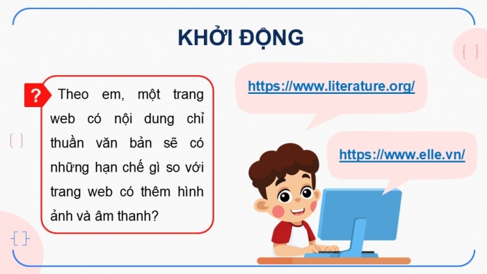 Giáo án điện tử Tin học ứng dụng 12 chân trời Bài F4: Thêm dữ liệu đa phương tiện vào trang web