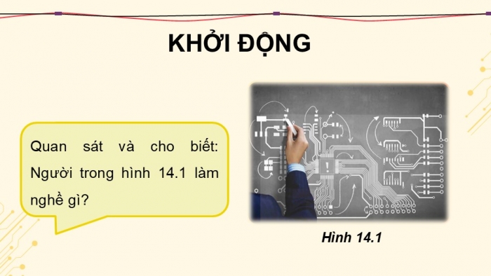 Giáo án điện tử Công nghệ 12 Điện - Điện tử Kết nối Bài 14: Ngành nghề và dịch vụ trong lĩnh vực kĩ thuật điện tử