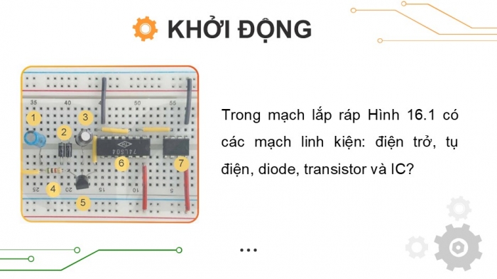 Giáo án điện tử Công nghệ 12 Điện - Điện tử Kết nối Bài 16: Diode, transistor và mạch tích hợp IC