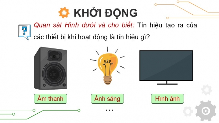 Giáo án điện tử Công nghệ 12 Điện - Điện tử Cánh diều Bài 18: Mạch xử lí tín hiệu tương tự