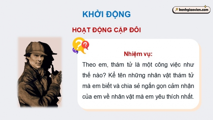 Giáo án điện tử Ngữ văn 9 chân trời Bài 7: Chiếc mũ miện dát đá be-rô (A-thơ Cô-nan Đoi-lơ)