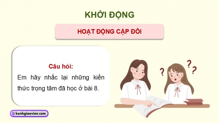 Giáo án điện tử Ngữ văn 9 chân trời Bài 8: Ôn tập