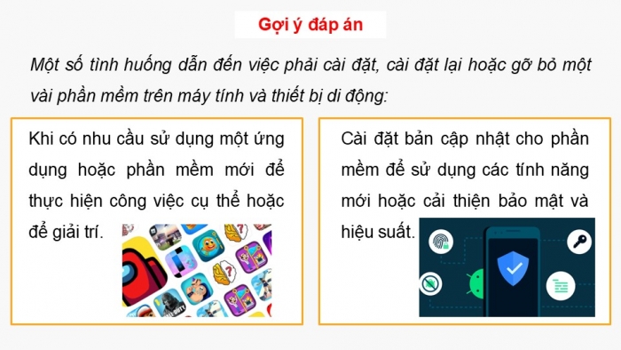 Giáo án điện tử chuyên đề Tin học ứng dụng 12 kết nối Bài 6: Cài đặt và gỡ bỏ phần mềm