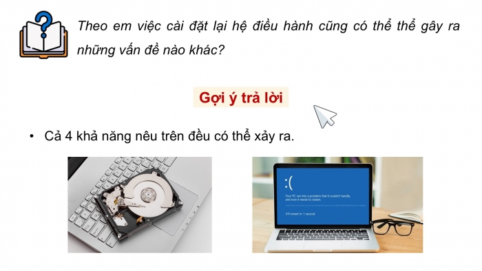 Giáo án điện tử chuyên đề Tin học ứng dụng 12 kết nối Bài 7: Cài đặt hệ điều hành máy tính