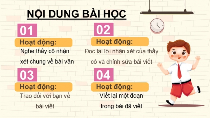 Giáo án điện tử Tiếng Việt 5 chân trời Bài 2: Trả bài văn tả người (Bài viết số 1)