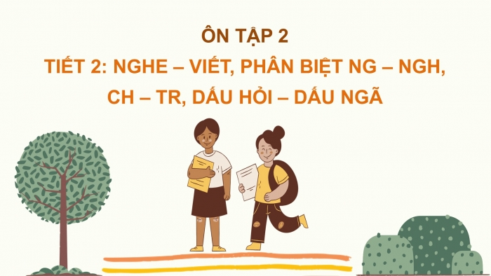 Giáo án điện tử Tiếng Việt 2 chân trời Ôn tập giữa học kì I - Ôn tập 2 (Tiết 2)