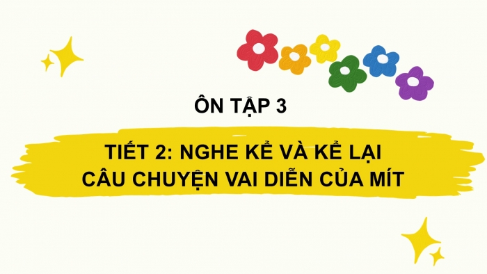 Giáo án điện tử Tiếng Việt 2 chân trời Ôn tập giữa học kì I - Ôn tập 3 (Tiết 2) Vai diễn của Mít