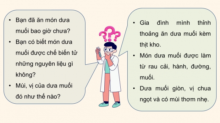 Giáo án điện tử Khoa học 5 chân trời Bài 19: Vi khuẩn có ích trong chế biến thực phẩm