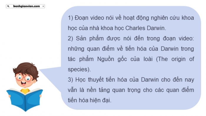 Giáo án điện tử Sinh học 12 kết nối Bài 20: Quan niệm của Darwin về chọn lọc tự nhiên và hình thành loài