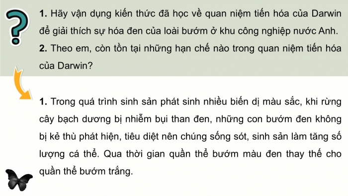 Giáo án điện tử Sinh học 12 kết nối Bài 21: Học thuyết tiến hoá tổng hợp hiện đại