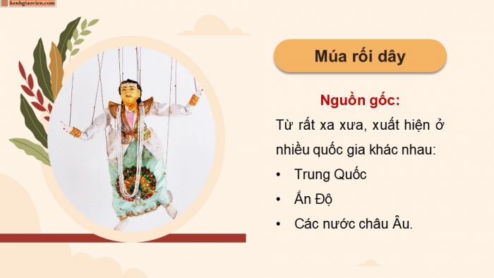 Giáo án điện tử Mĩ thuật 9 chân trời bản 1 Bài 9: Tạo hình nhân vật rối dây