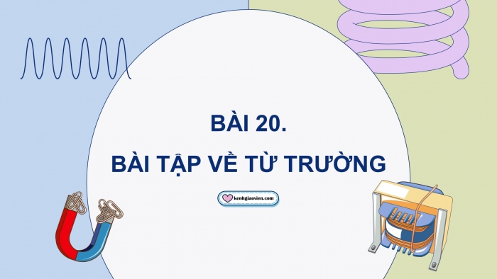 Giáo án điện tử Vật lí 12 kết nối Bài 20: Bài tập về từ trường