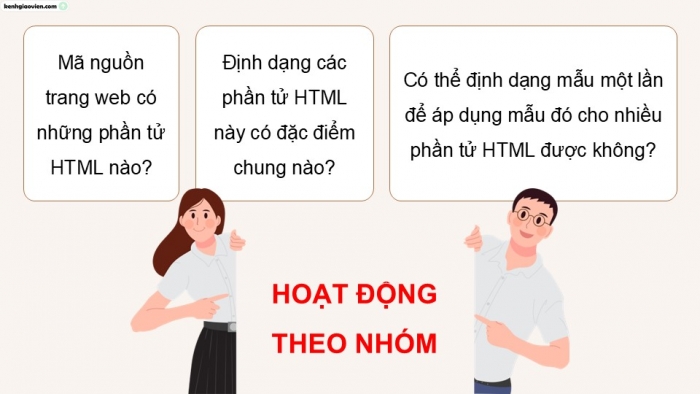 Giáo án điện tử Khoa học máy tính 12 chân trời Bài F7: Giới thiệu CSS