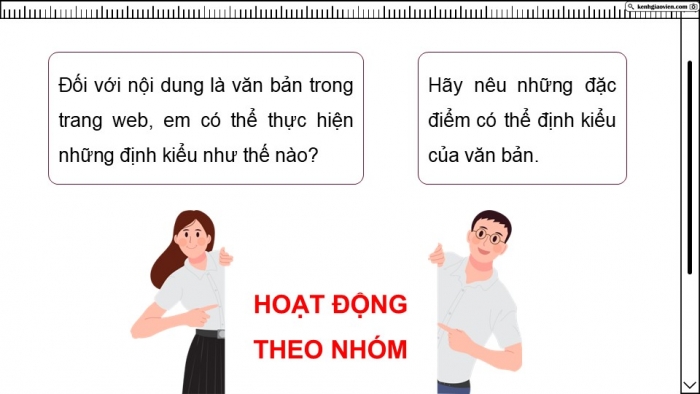 Giáo án điện tử Khoa học máy tính 12 chân trời Bài F8: Một số thuộc tính cơ bản của CSS