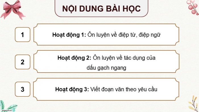 Giáo án điện tử Tiếng Việt 5 chân trời Bài Ôn tập giữa học kì II (Tiết 3)