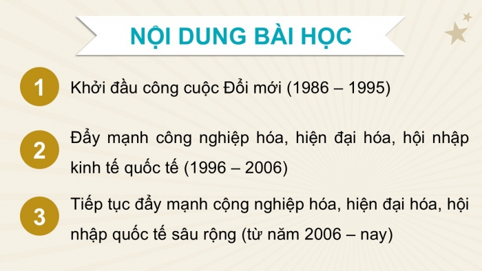 Giáo án điện tử Lịch sử 12 cánh diều Bài 10: Khái quát về công cuộc Đổi mới từ năm 1986 đến nay (P2)