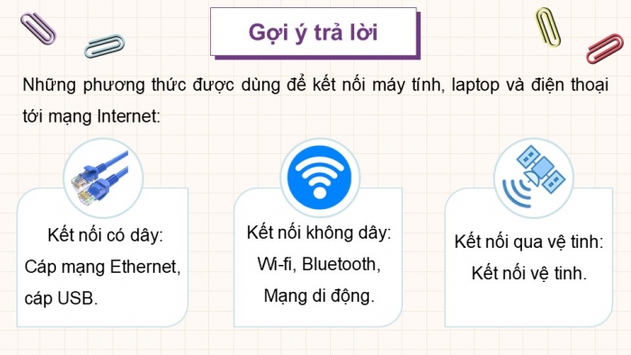 Giáo án điện tử Khoa học máy tính 12 cánh diều Bài 1: Đường truyền hữu tuyến và vô tuyến