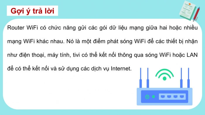 Giáo án điện tử Khoa học máy tính 12 cánh diều Bài 2: Thiết bị mạng