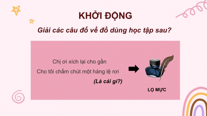 Giáo án điện tử Tiếng Việt 2 chân trời Bài 2: Mở rộng vốn từ Trường học (tiếp theo), Nói và đáp lời chào, lời khuyên bảo