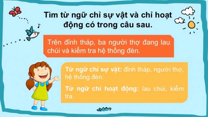 Giáo án điện tử Tiếng Việt 2 chân trời Ôn tập cuối học kì I - Ôn tập 1 (Tiết 3)