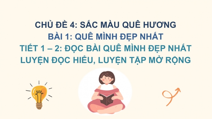 Giáo án điện tử Tiếng Việt 2 chân trời Bài 1: Đọc Quê mình đẹp nhất