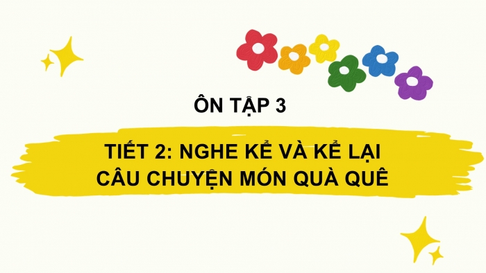 Giáo án điện tử Tiếng Việt 2 chân trời Ôn tập giữa học kì II - Ôn tập 3 (Tiết 2) Món quà quê