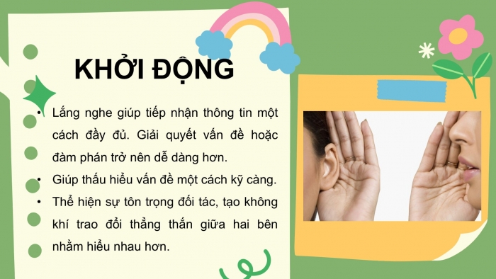 Giáo án PPT dạy thêm Tiếng Việt 5 chân trời bài 8: Bài đọc Hãy lắng nghe. Mở rộng vốn từ Hạnh phúc. Viết bài văn kể chuyện sáng tạo (Bài viết số 2)