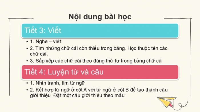 Giáo án điện tử tiếng Việt 2 kết nối Bài 2: Nghe – viết Ngày hôm qua đâu rồi?, Bảng chữ cái, Từ ngữ chỉ sự vật, hoạt động, Câu giới thiệu