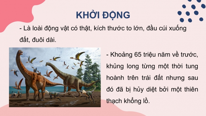 Giáo án điện tử Tiếng Việt 2 kết nối Bài 10: Khủng long