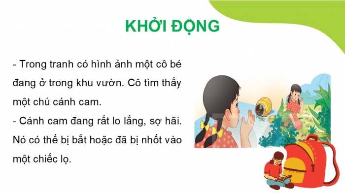 Giáo án điện tử Tiếng Việt 2 kết nối Bài 16: Tạm biệt cánh cam