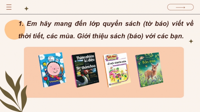 Giáo án điện tử Tiếng Việt 2 cánh diều Bài 28: Đọc sách báo viết về các mùa