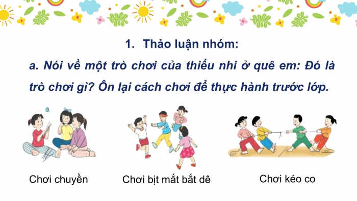 Giáo án điện tử Tiếng Việt 2 cánh diều Bài 30: Nói về một trò chơi, món ăn của quê hương