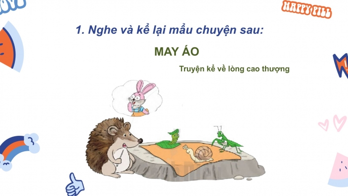 Giáo án điện tử Tiếng Việt 2 cánh diều Bài 33: Nghe – kể May áo