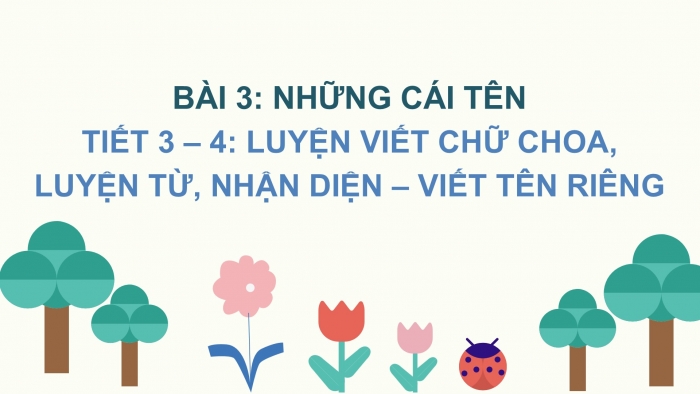 Giáo án điện tử Tiếng Việt 2 chân trời Bài 3: Viết hoa tên người