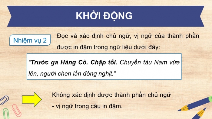 Giáo án điện tử Ngữ văn 9 cánh diều Bài 8: Câu rút gọn và câu đặc biệt