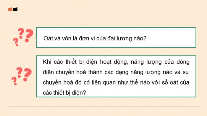 Giáo án điện tử KHTN 9 cánh diều - Phân môn Vật lí Bài 10: Năng lượng của dòng điện và công suất điện