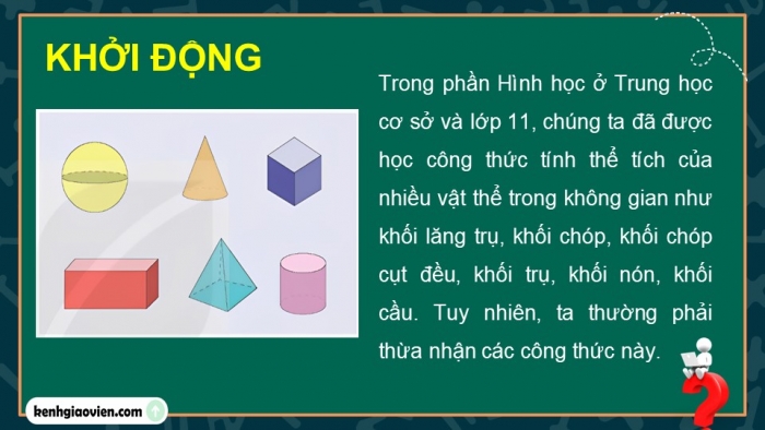 Giáo án điện tử Toán 12 kết nối Bài 13: Ứng dụng hình học của tích phân