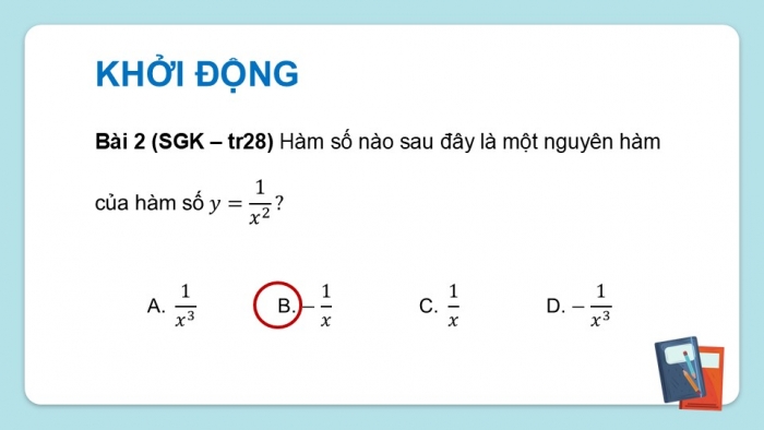 Giáo án điện tử Toán 12 chân trời Bài tập cuối chương IV