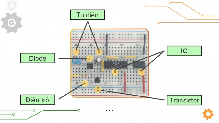 Giáo án điện tử Công nghệ 12 Điện - Điện tử Kết nối Bài 16: Diode, transistor và mạch tích hợp IC